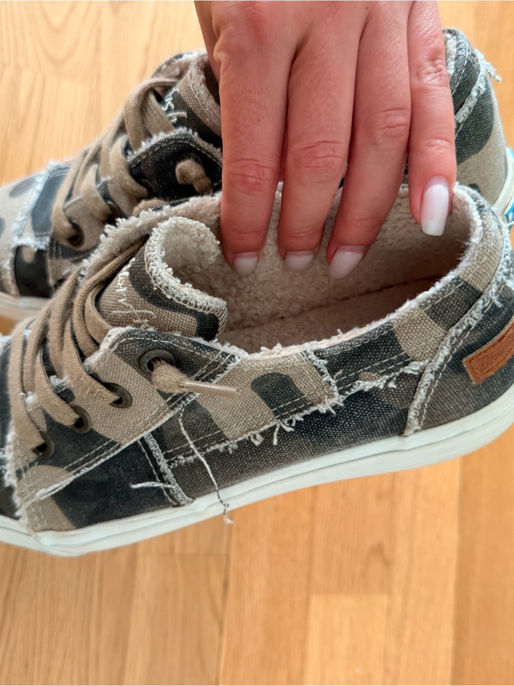 Blowfish Camo Canvas Sneakers - Tan & Black - Picture 7 of 7